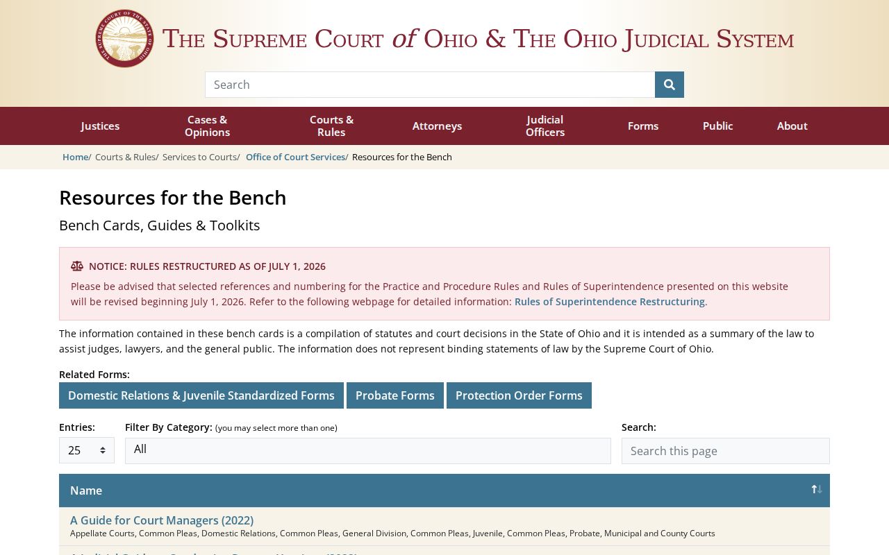 Wood County court calendar Ohio current rules notice