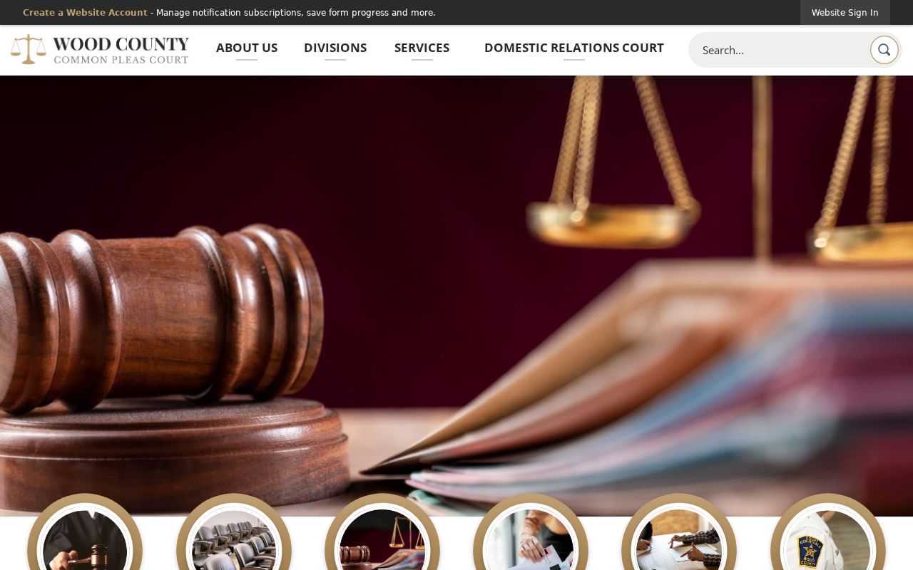 Wood County court docket Court of Common Pleas access
