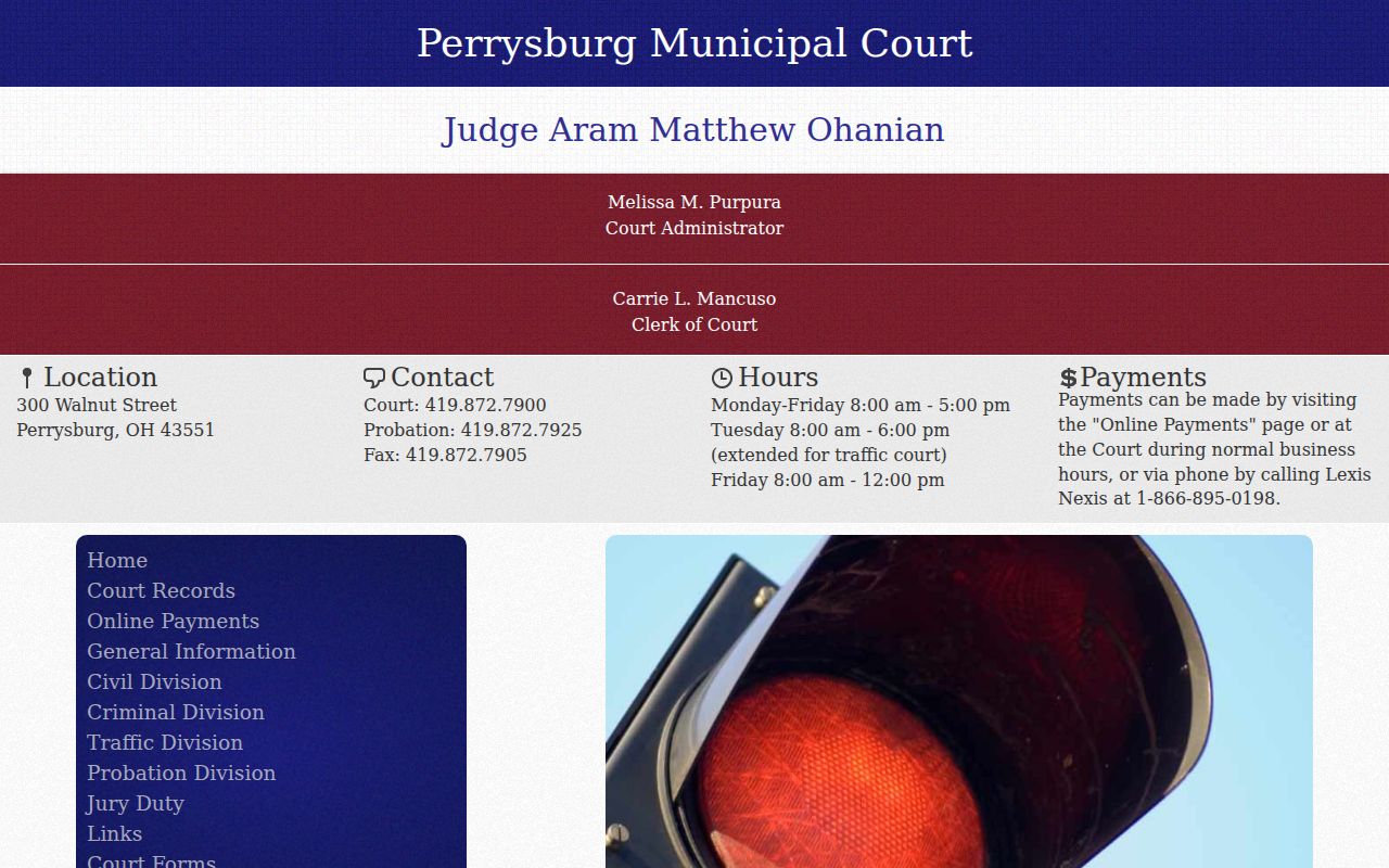 Wood County Rossford court docket Perrysburg Traffic Division rules